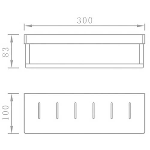 Полка с полотенцедержателем AVS S8300304 30 см, хром Полка с полотенцедержателем AVS S8300304 30 см, хром