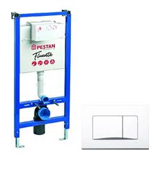 Инсталляция д/унитаза + клавиша белая Fluenta PESTAN Инсталляция д/унитаза + клавиша белая Fluenta PESTAN