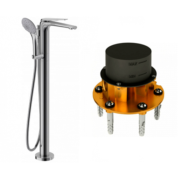 Смеситель напольный Avid Jacob Delafon E97367-CP+97904D-NF Смеситель напольный Avid Jacob Delafon E97367-CP+97904D-NF