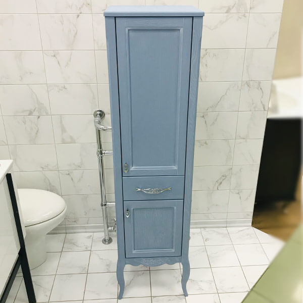 Шкаф-пенал ASB Wood Line Модерн 40 рошфор, белая патина Шкаф-пенал ASB Wood Line Модерн 40 рошфор, белая патина