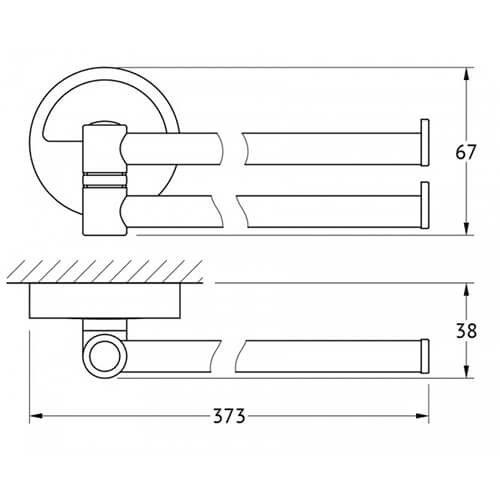 Полотенцедержатель Elite Classic K020 Полотенцедержатель Elite Classic K020