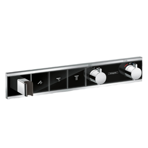Термостат для душа Hansgrohe RainSelect 15356600 черный Термостат для душа Hansgrohe RainSelect 15356600 черный