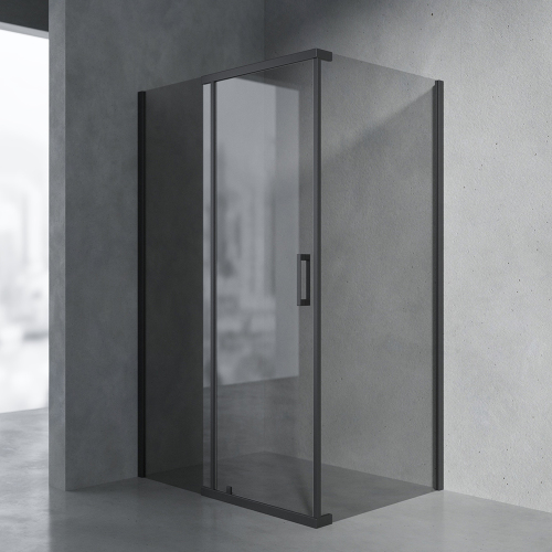 Душевой уголок AVS Фаворит 120x90 профиль черный матовый, стекло тонированное Душевой уголок AVS Фаворит 120x90 профиль черный матовый, стекло тонированное