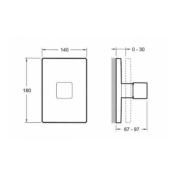 Переключатель потоков Square Jacob Delafon E75413-CP Переключатель потоков Square Jacob Delafon E75413-CP