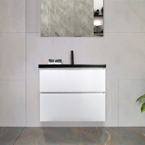 Тумба с раковиной AVS Гармония 60 белая (раковина 01 черная матовая) Тумба с раковиной AVS Гармония 60 белая (раковина 01 черная матовая)