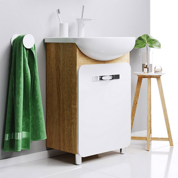 Тумба с раковиной 55 напольная Vega Aqwella Veg.01.05 Тумба с раковиной 55 напольная Vega Aqwella Veg.01.05