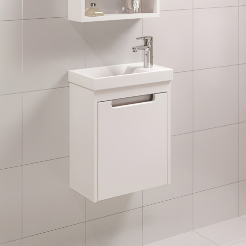 Тумба с раковиной Runo Микра 00000001078+УТ000002244 40 правая