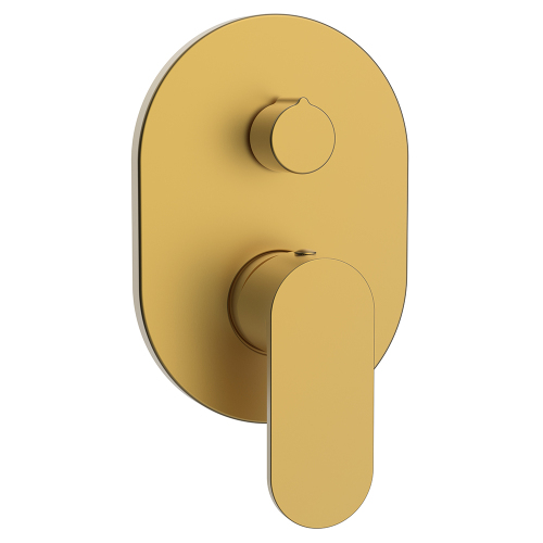 Смеситель для ванны и душа AVS Beauty с внутренней частью, брашированное золото Смеситель для ванны и душа AVS Beauty с внутренней частью, брашированное золото