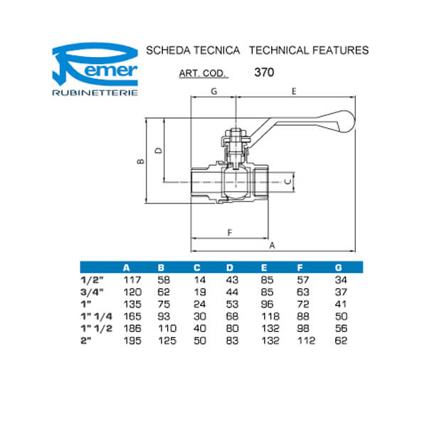 Кран 3/4 г/ш б RR 365 MF Remer 37034 Кран 3/4 г/ш б RR 365 MF Remer 37034