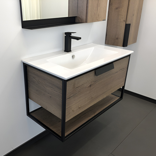 Тумба с раковиной Comforty Бонн 00-00003466 темный дуб Тумба с раковиной Comforty Бонн 00-00003466 темный дуб