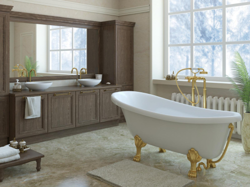 Ножки каменные для ванны Венеция/Марсель (хром)