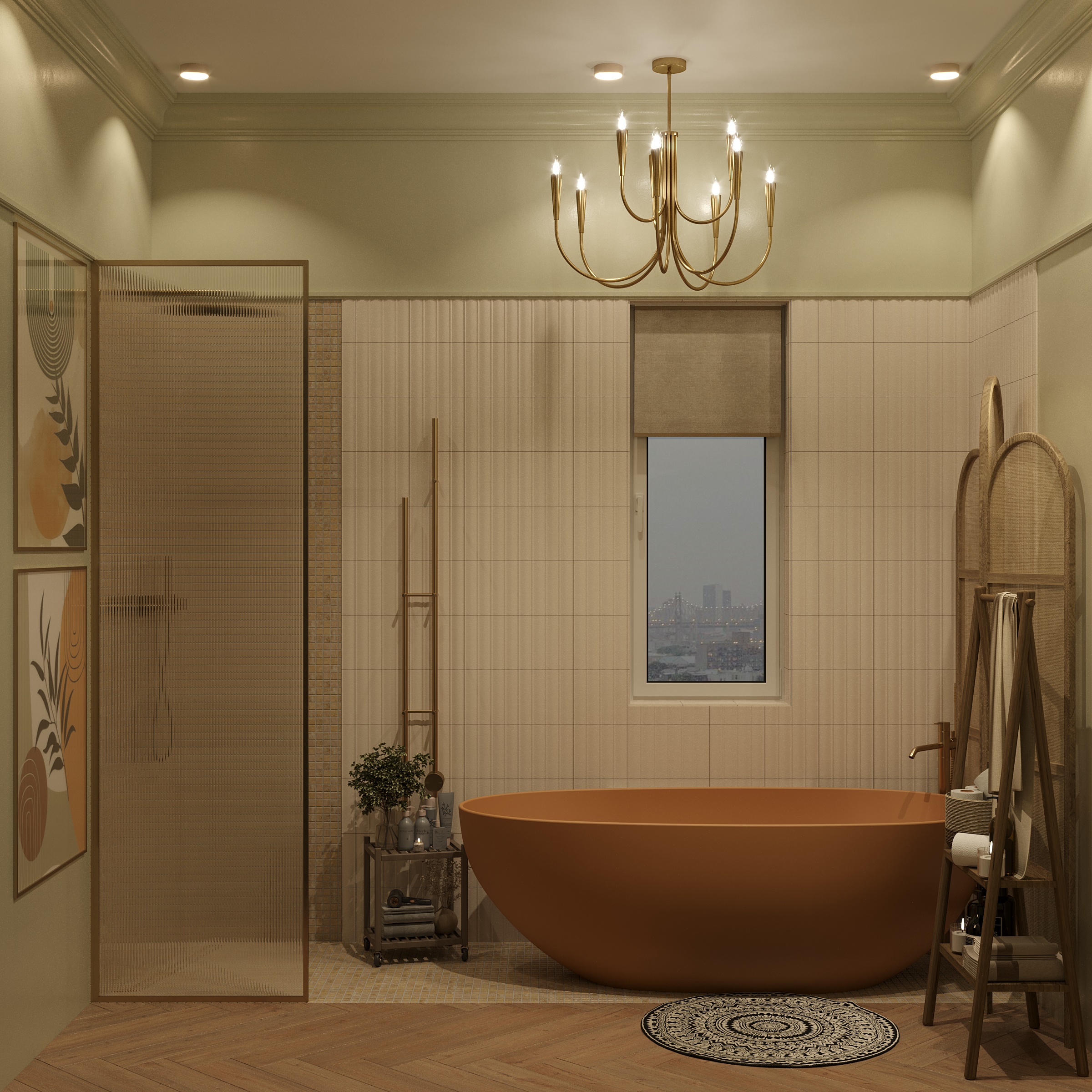 Ванная комната 6.5 кв м. в частном доме г. Анапы