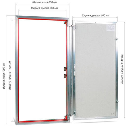 Люк под плитку 600х1200 Евроформат Практика ЕТР 60-120 Люк под плитку 600х1200 Евроформат Практика ЕТР 60-120