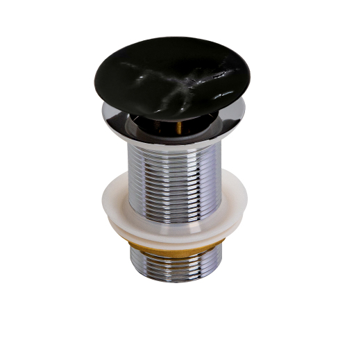 Донный клапан AVS без перелива, черный мрамор матовый Донный клапан AVS без перелива, черный мрамор матовый