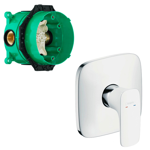 Смеситель для душа Hansgrohe Pura Vida 15665400+01800180 белый Смеситель для душа Hansgrohe Pura Vida 15665400+01800180 белый