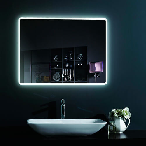 Зеркало 800х600 Led антизапотевание часы Esbano ES-2073RDS Зеркало 800х600 Led антизапотевание часы Esbano ES-2073RDS