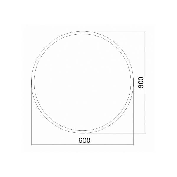 Зеркало AVS Манхэттен 60 см, белое Зеркало AVS Манхэттен 60 см, белое