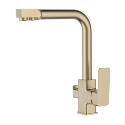 Смеситель для кухни Accoona A51126AW сатиновое золото