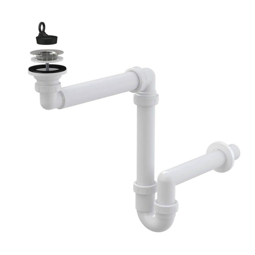 A413 Сифон для умывальника экономящий пространство D 63 ALCAPLAST