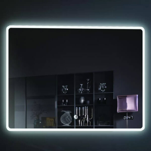 Зеркало 1000х800 Led антизапотевание часы Esbano ES-2073KDS Зеркало 1000х800 Led антизапотевание часы Esbano ES-2073KDS