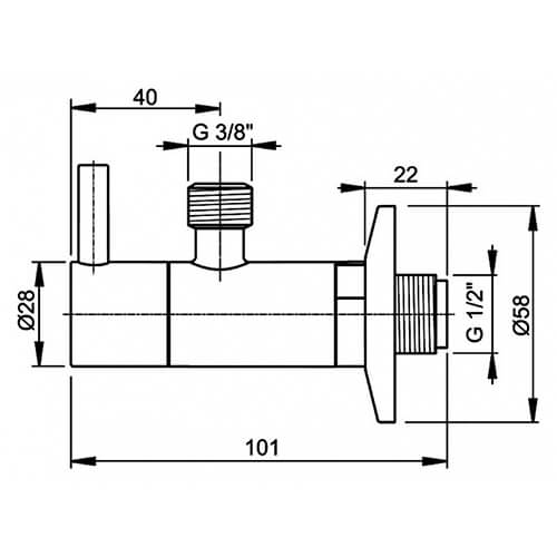 Кран угловой с фильтром 1/2х3/8 Alcaplast ARV001-ANTIC Кран угловой с фильтром 1/2х3/8 Alcaplast ARV001-ANTIC