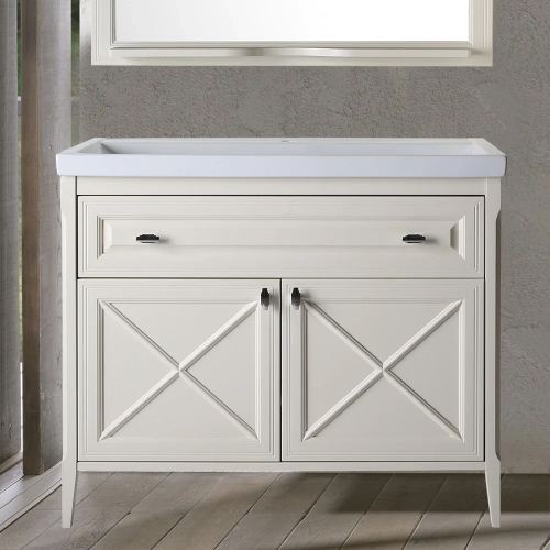 Тумба с раковиной ASB Wood Line Монте 100 бежевая