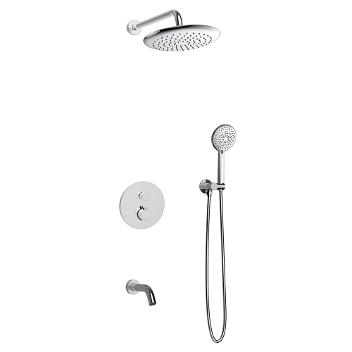 Душевой комплект AVS Termo 4в1 круглый, хром