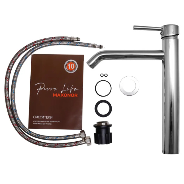 Смеситель для раковины Maxonor Superior PL1187 хром Смеситель для раковины Maxonor Superior PL1187 хром