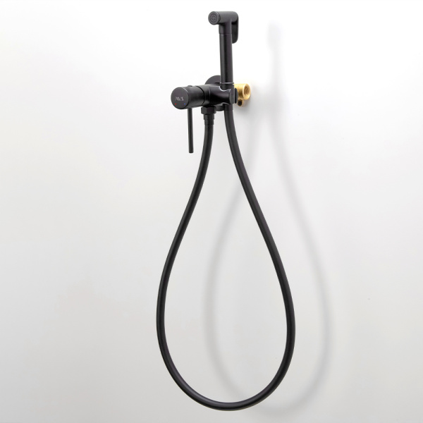 Гигиенический душ со смесителем AVS Slimmer черный матовый Гигиенический душ со смесителем AVS Slimmer черный матовый