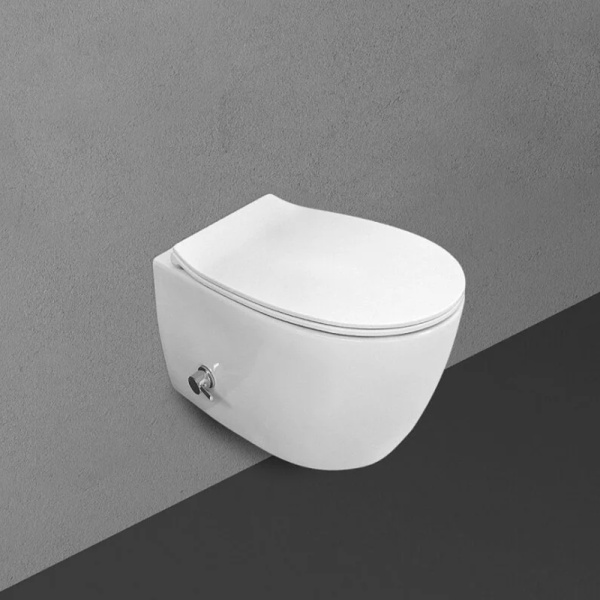 Комплект: Унитаз подвес. безобод., белый, со смесителем Sentimenti + сиденье Neo ISVEA