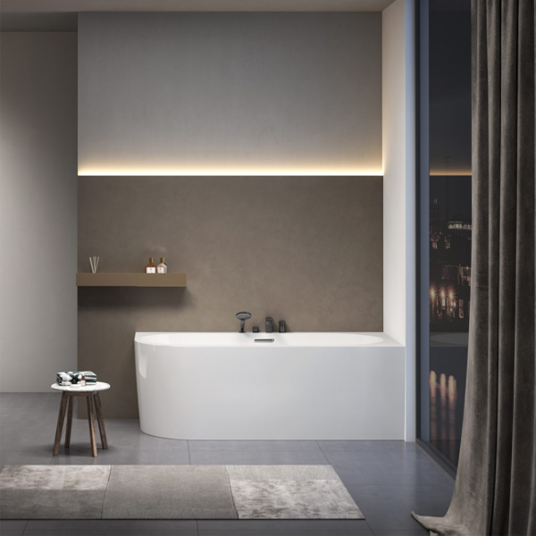 Акриловая ванна AVS Санья 180x85 R белая с донным клапаном Акриловая ванна AVS Санья 180x85 R белая с донным клапаном