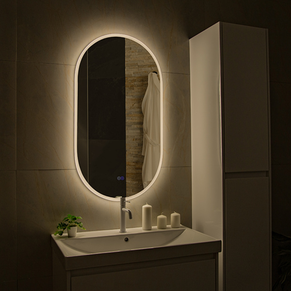 Зеркало с подсветкой AVS Агния 55x100 см, антипар Зеркало с подсветкой AVS Агния 55x100 см, антипар