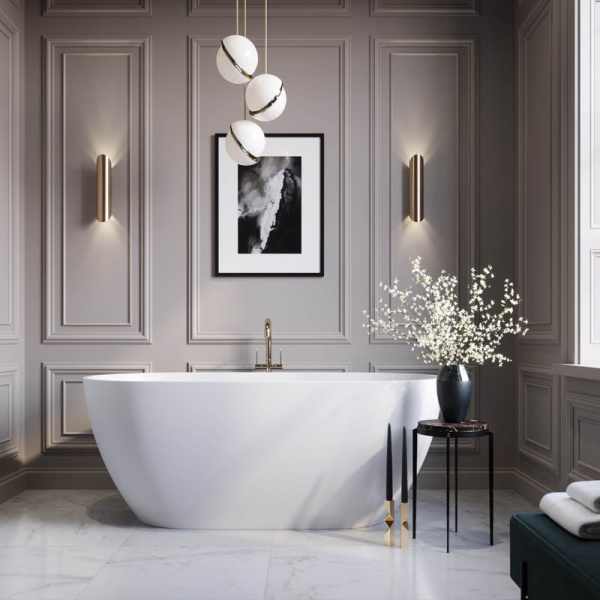 Ванна из искусственного камня HOLBI Venus 170x80 белая матовая Ванна из искусственного камня HOLBI Venus 170x80 белая матовая