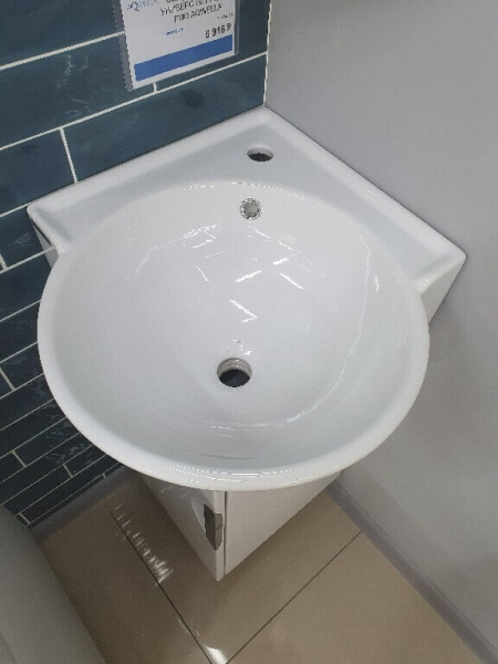 Тумба с раковиной Aqwella Рио 45 белая Тумба с раковиной Aqwella Рио 45 белая