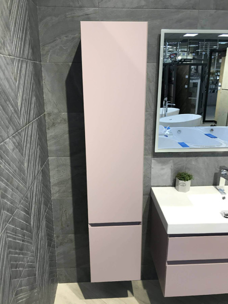Шкаф-пенал Kerama Marazzi Cubo 35 R мальва матовый Шкаф-пенал Kerama Marazzi Cubo 35 R мальва матовый