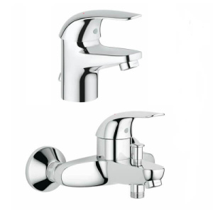 Комплект смесителей Grohe Euroeco 32881000+32743000 хром