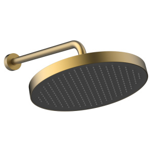 Верхний душ с кронштейном AVS Basic брашированное золото