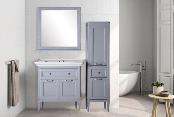 Тумба с раковиной ASB Wood Line Гранда 85 гриджио Тумба с раковиной ASB Wood Line Гранда 85 гриджио