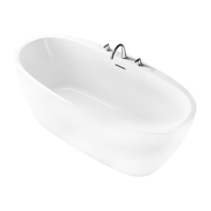 Акриловая ванна BelBagno BB404 150x80 белая, с донным клапаном