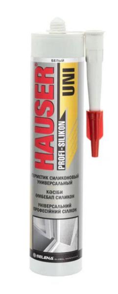Герметик силиконовый Универсальный Hauser UNI бесцветный (260 мл;24шт) Герметик силиконовый Универсальный Hauser UNI бесцветный (260 мл;24шт)