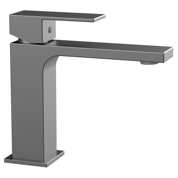 Смеситель для раковины AVS Cube оружейная сталь