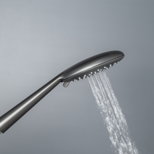 Душевой комплект AVS Termo 4в1 круглый, оружейная сталь