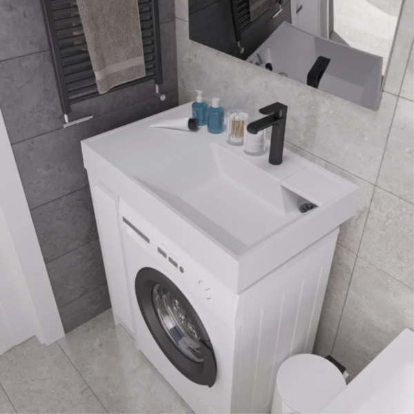 Раковина над стиральной машиной Madera Vega 80 белая Раковина над стиральной машиной Madera Vega 80 белая