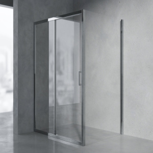 Душевой уголок AVS Квант Квадро 120x100 профиль хром, стекло прозрачное