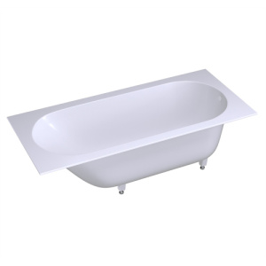 Ванна из искусственного камня AVS Эллада 180x80 белая матовая с ножками