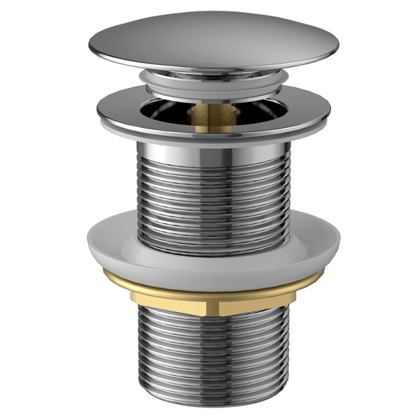 Донный клапан AVS Slimmer без перелива, хром Донный клапан AVS Slimmer без перелива, хром