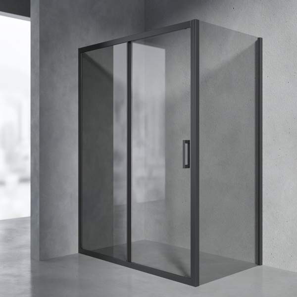 Боковая стенка 900x1950 профиль Черный стекло Черное для СТИЛЛ Easy Cleaning AVS Боковая стенка 900x1950 профиль Черный стекло Черное для СТИЛЛ Easy Cleaning AVS