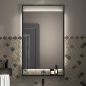 Зеркало с подсветкой Kerama Marazzi Plaza Next 60х100, черное матовое