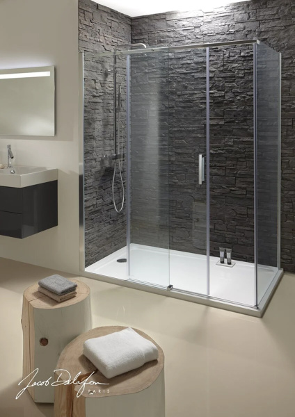 Душевой уголок Jacob Delafon Contra 120х90 профиль хром, стекло прозрачное Душевой уголок Jacob Delafon Contra 120х90 профиль хром, стекло прозрачное