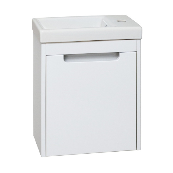 Тумба с раковиной Runo Микра 00000001078+УТ000002244 40 правая